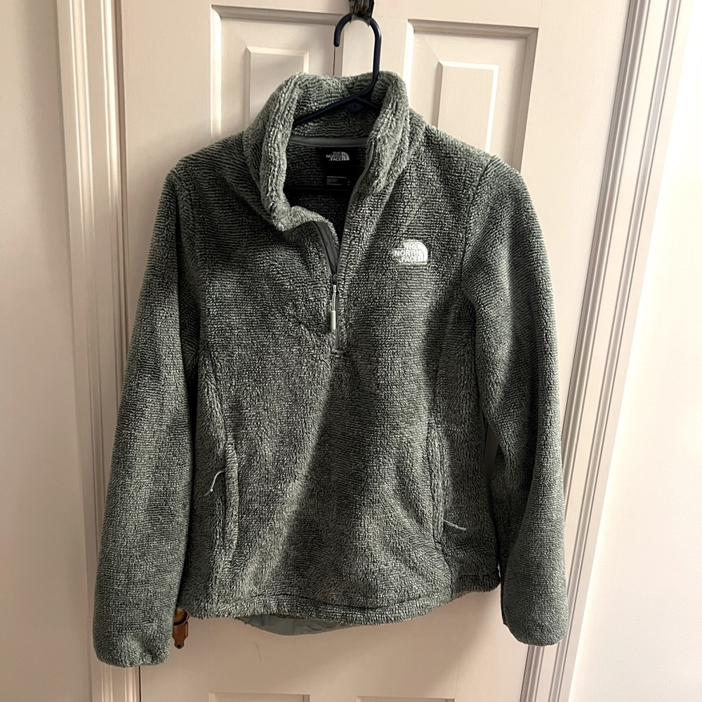 Green North Face Fleece Jacket
